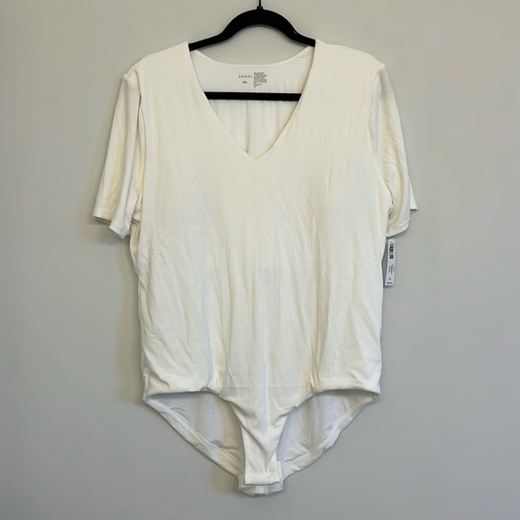 SOMA Body Short-Sleeve V-Neck Bodysuit XXL NWT - Picture 4 of 8
